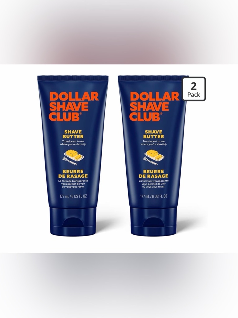 Dollar Shave Club Shave Butter – 2 Pack (NEW)